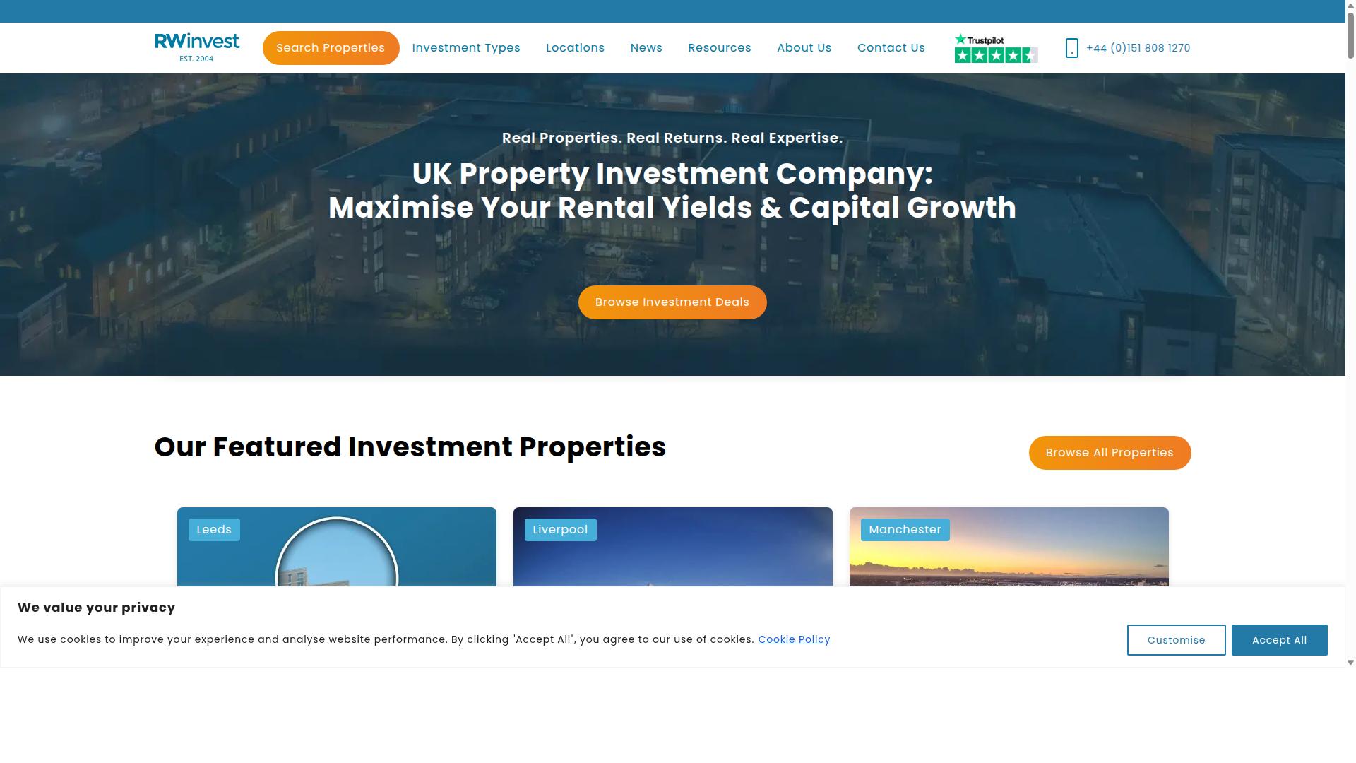 RWInvest website
